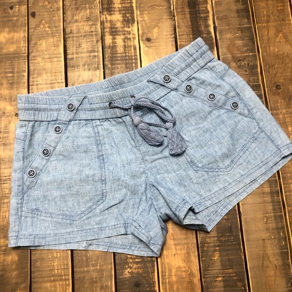 Rewind Pants - Rewind Blue Shorts with Drawstring